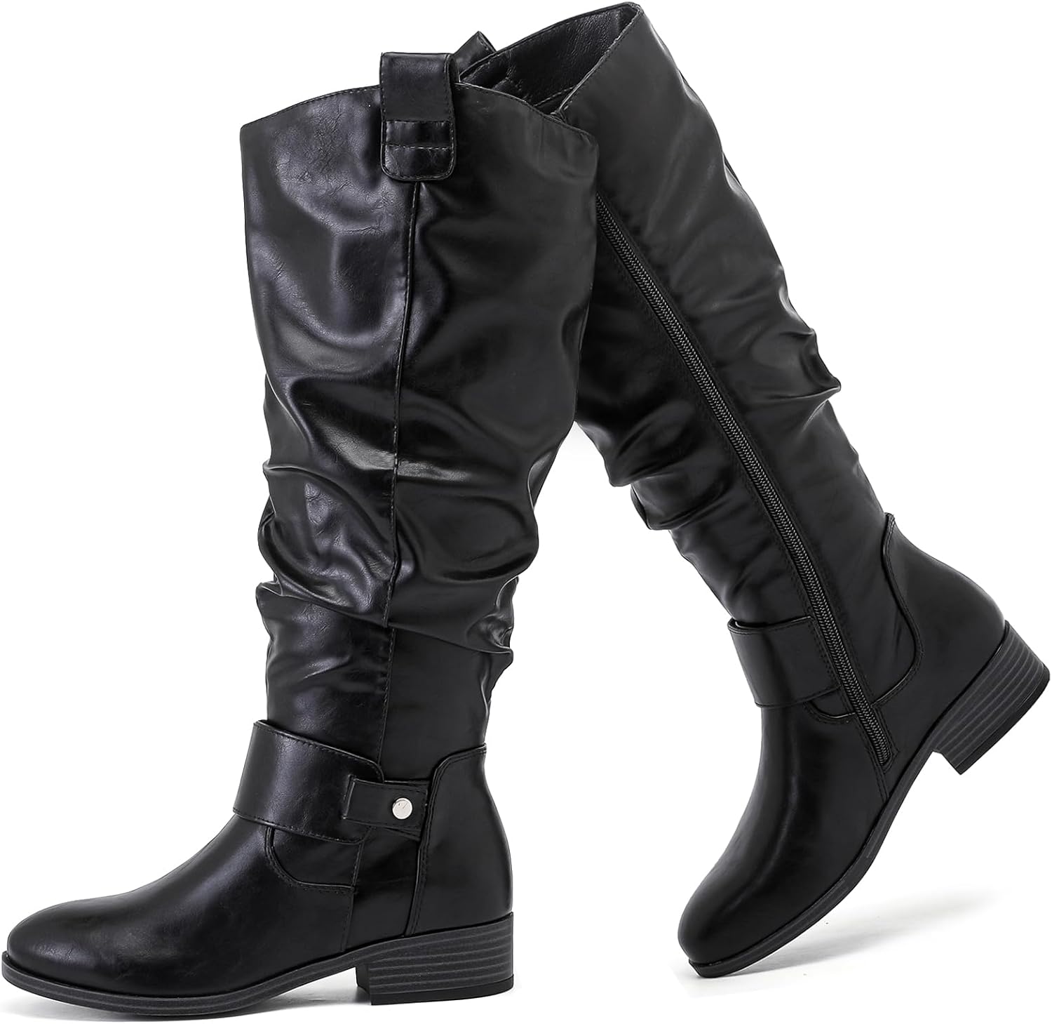 Stylish Women's Slouchy Knee High Boots for Fall and Winter