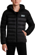 Boys Puffer Jacket Size 5-7 - Midweight Insulated Hooded Coat DKNY