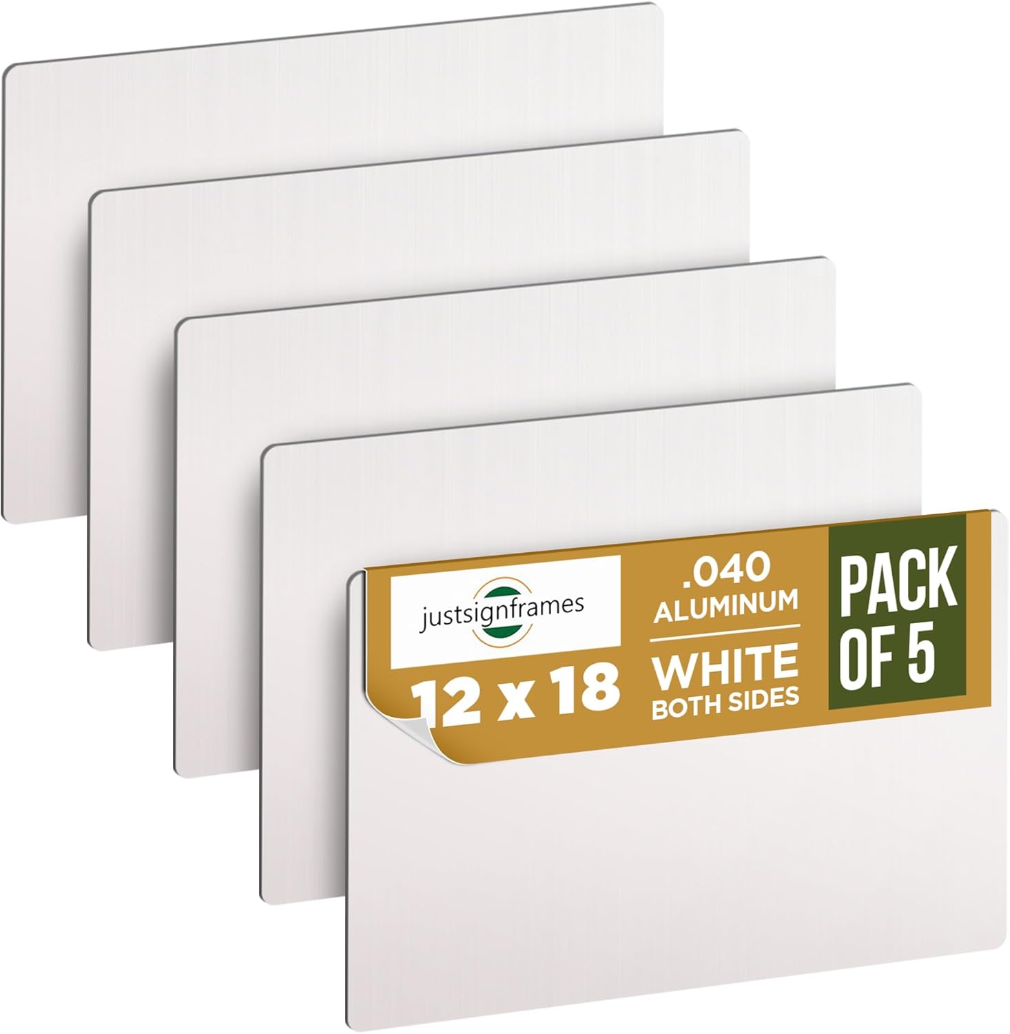 Customizable Aluminum Sign Blank 12 x 18 for DIY Projects