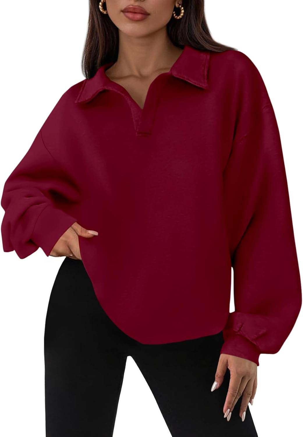 PRETTYGARDEN Oversized Sweatshirt for Women Casual Fall Fashion