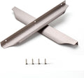 11.81in Brushed Nickel Finger Pulls 6 Pack - Low Profile Cabinet