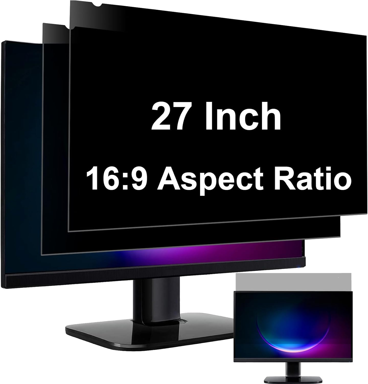 YAKAI 2-PACK Computer Privacy Screen Filter for 27 Inch Monitors