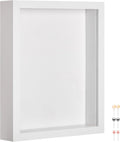 16x20 Shadow Box Picture Frame Display Case - Deep White Linen Back
