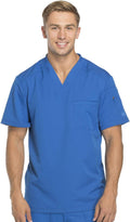 Men's Dickies Dynamix Scrub Top V-Neck Chest Pocket - Athletic Fit
