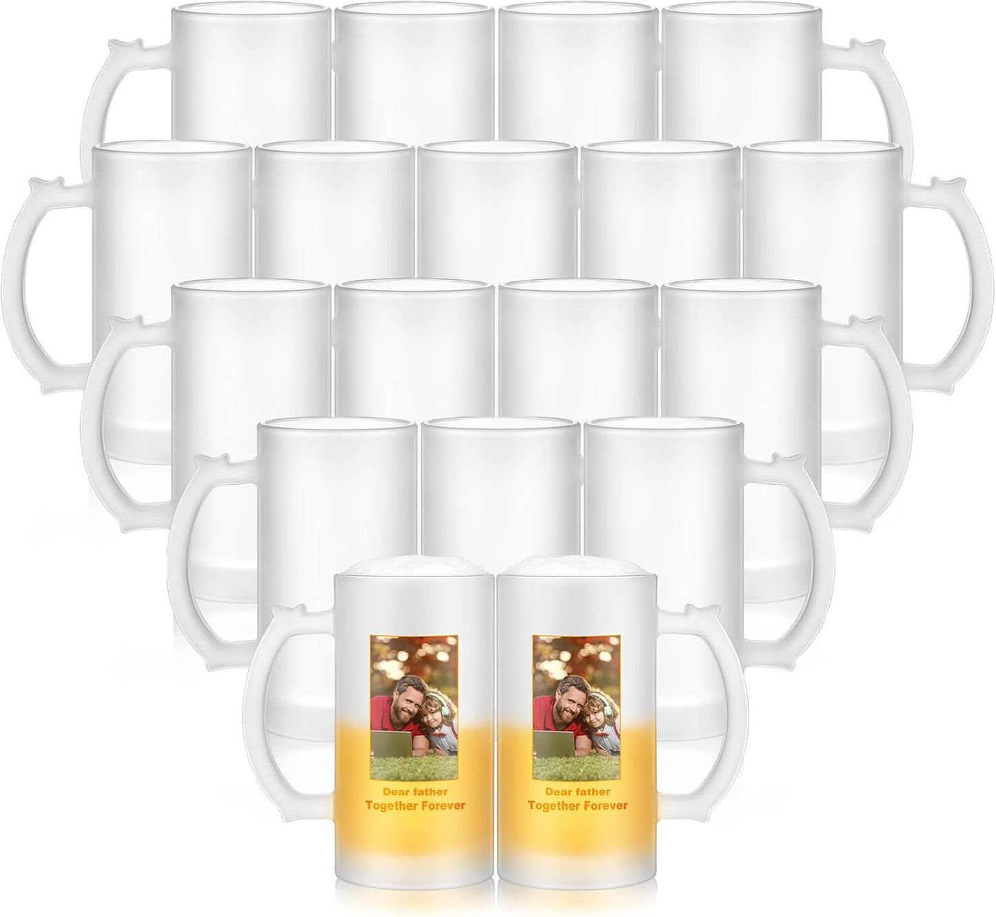 Personalized Sublimation Blank Beer Mugs for Custom Gifts