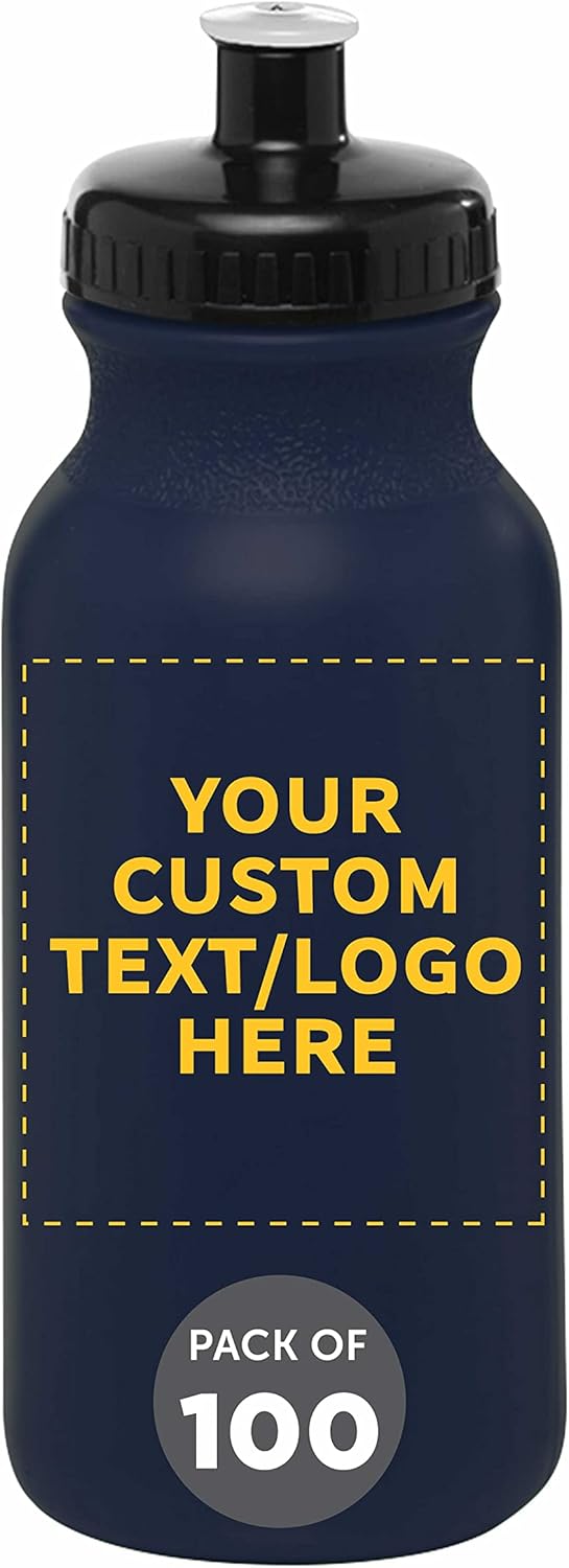 Custom 20 oz. Water Bottles with Push Cap for Outdoor Sports
