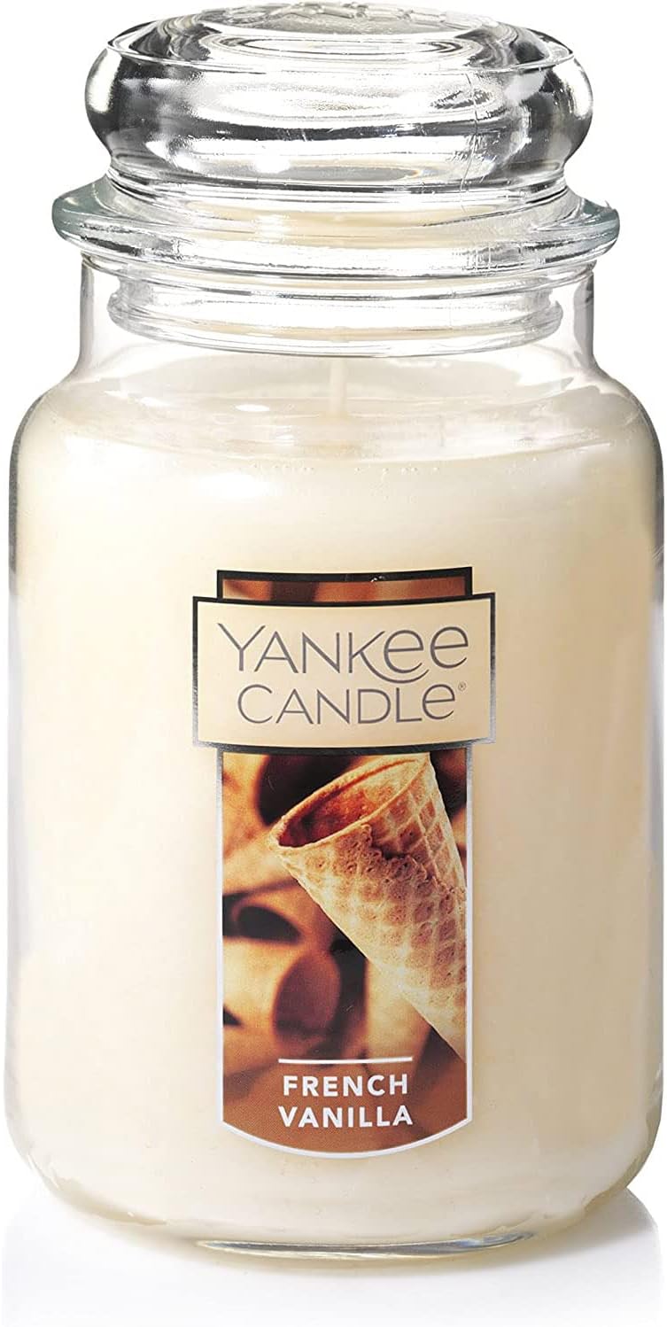 Yankee Candle French Vanilla Scented Large Jar for Relaxation