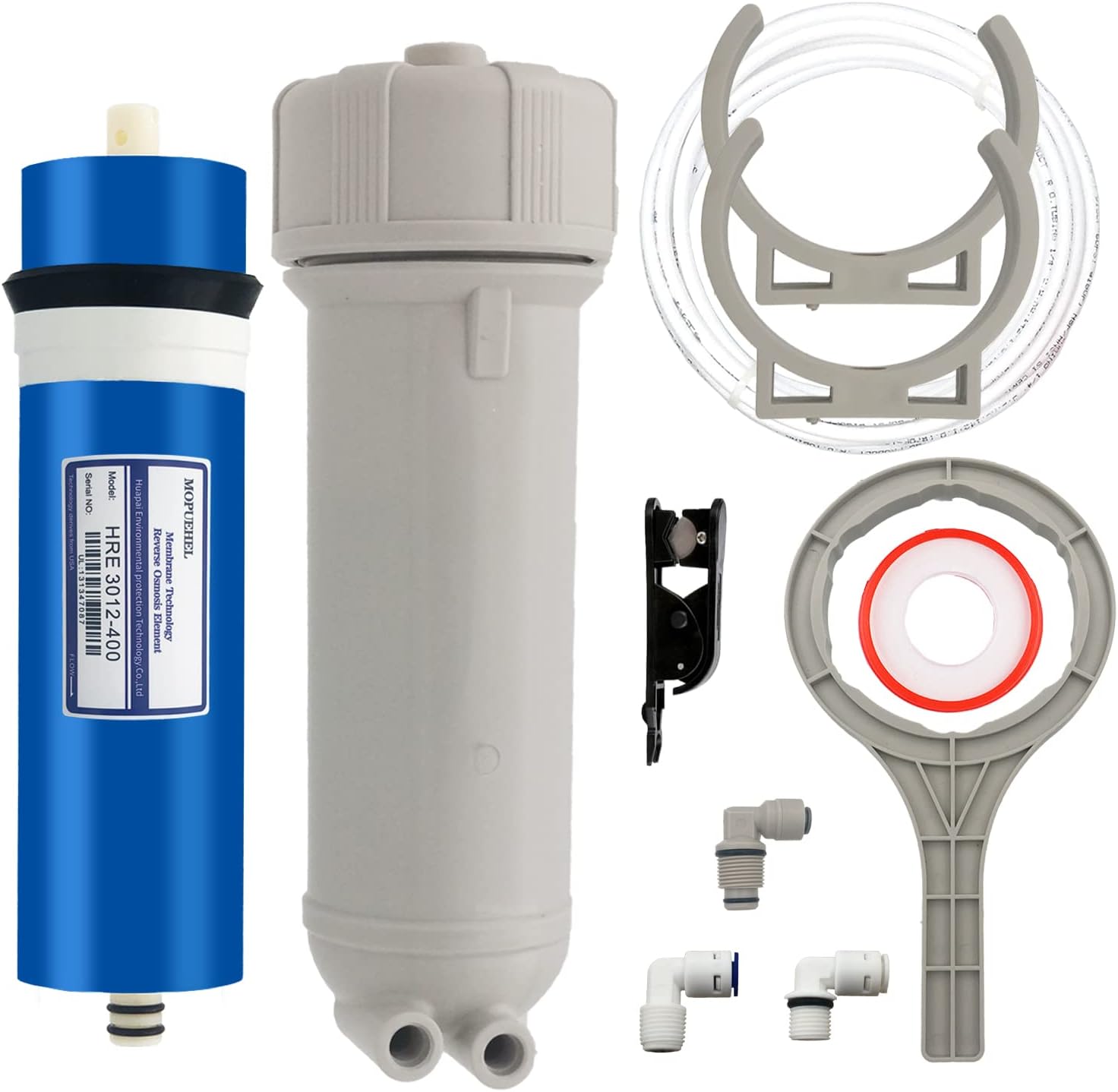 400 GPD RO Membrane Housing Set for DIY Water Filtration Systems