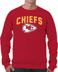Kansas City Chiefs Crew Fleece Pullover for Men & Women - Game Day
