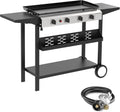 4 Burner Flat Top Grill 30in Stainless Steel Tabletop Griddle