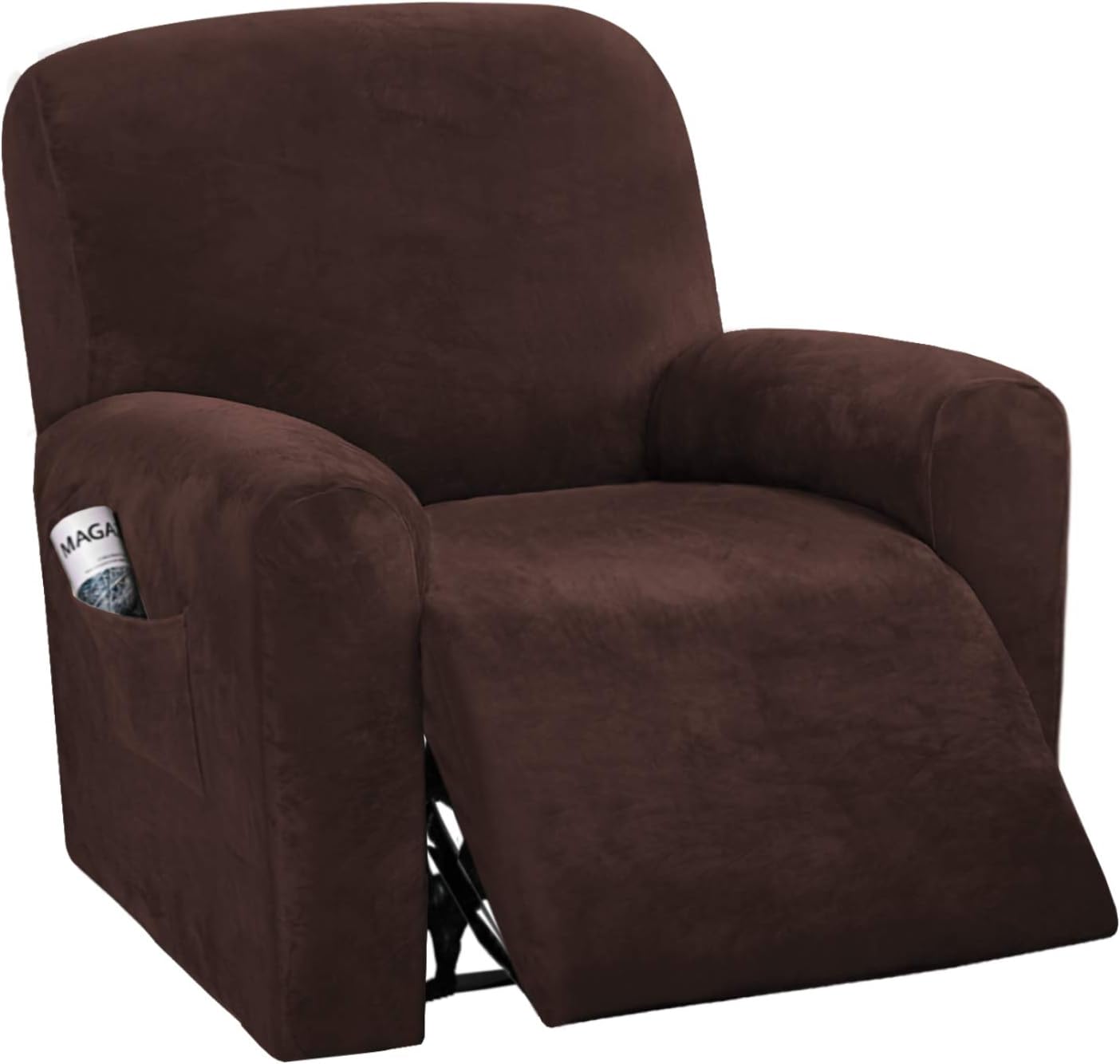 H.VERSAILTEX Velvet Stretch Recliner Couch Covers for Comfort