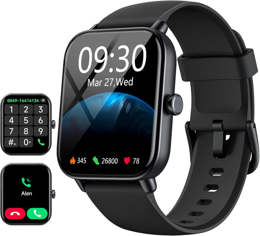 aeac Smart Watch: Answer Calls, Alexa Built-in, IP68 Waterproof