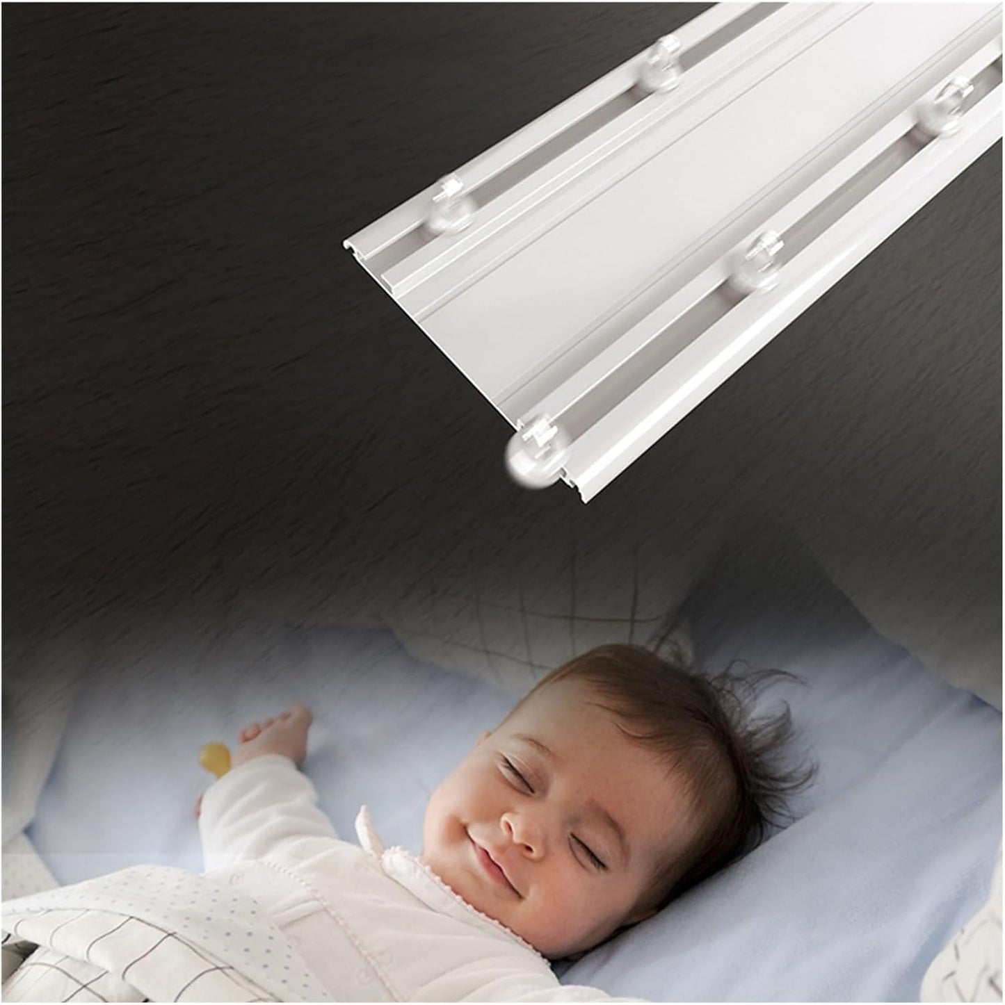 Heavy-Duty Double Curtain Track System - Easy Room Division