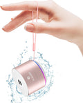 Mini Bluetooth Shower Speaker with RGB Lights - Portable IPX7 Speaker