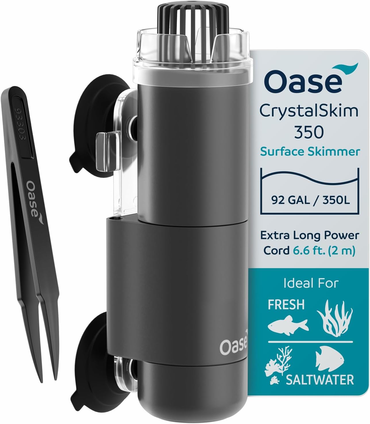 OASE CrystalSkim 350 Surface Skimmer for Freshwater Aquariums