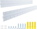 French Cleat Heavy Duty Aluminum Wall Mount Brackets - Supports 200