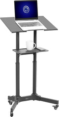 VIVO Mobile 24 x 16 Lectern Podium - Height Adjustable Mobile Cart