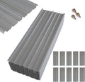 NeatiEase 10 Pcs Metal Roofing Panels 5.1 ft Corrugated Galvanized