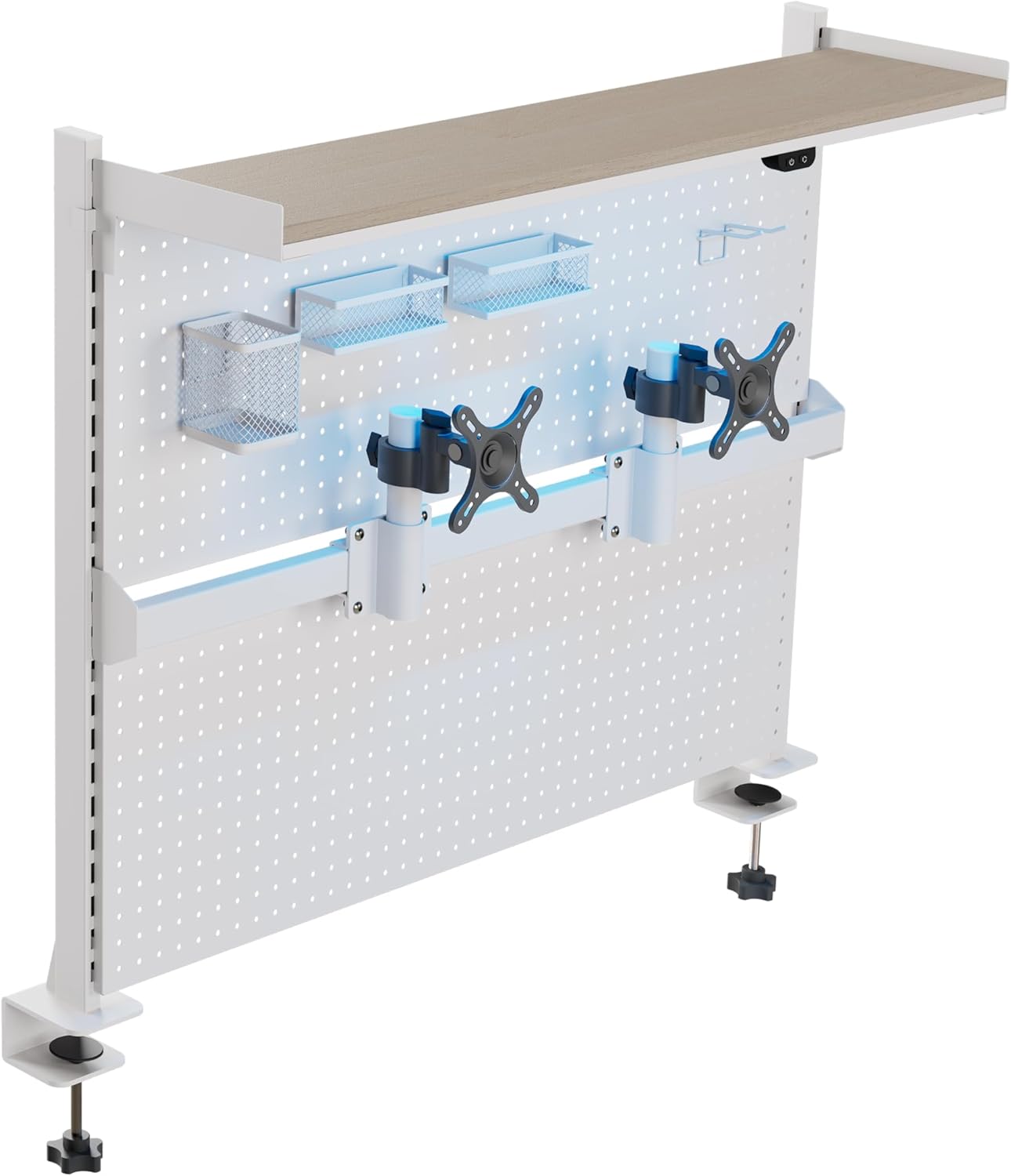 EUREKA ERGONOMIC Desk Pegboard with Dual Monitor Stands Review