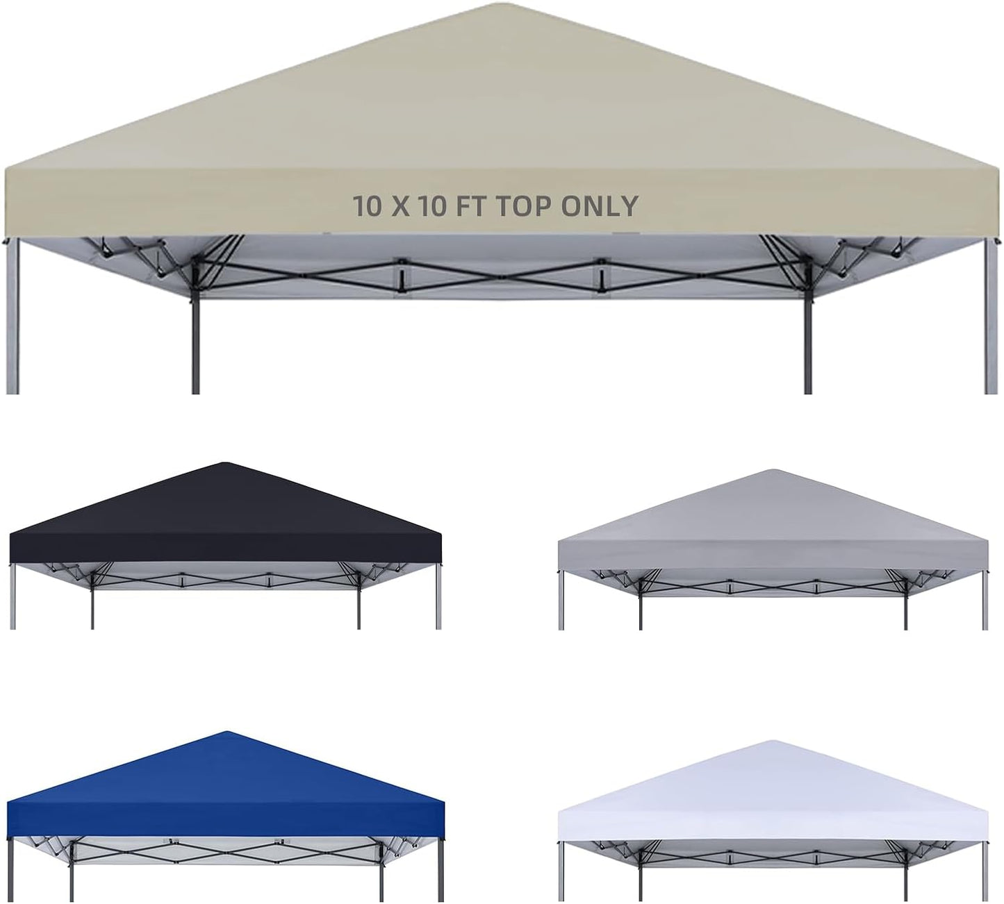 10x10 Canopy Replacement Top for Waterproof Outdoor Use
