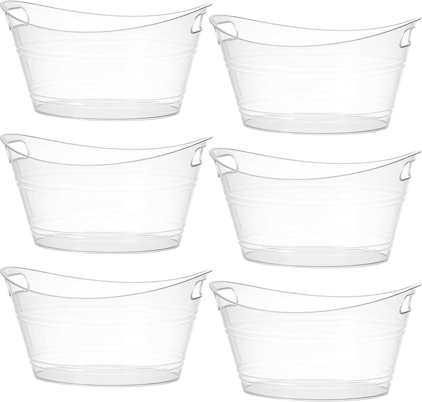 Patelai 6 Pcs Ice Buckets Bulk for Parties and Events