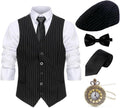 Gionforsy 1920s Mens Gatsby Gangster Accessories Set - Complete Look