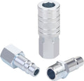 1/2 Air Hose Fittings Set I/M Industrial Quick Connects - High Flow