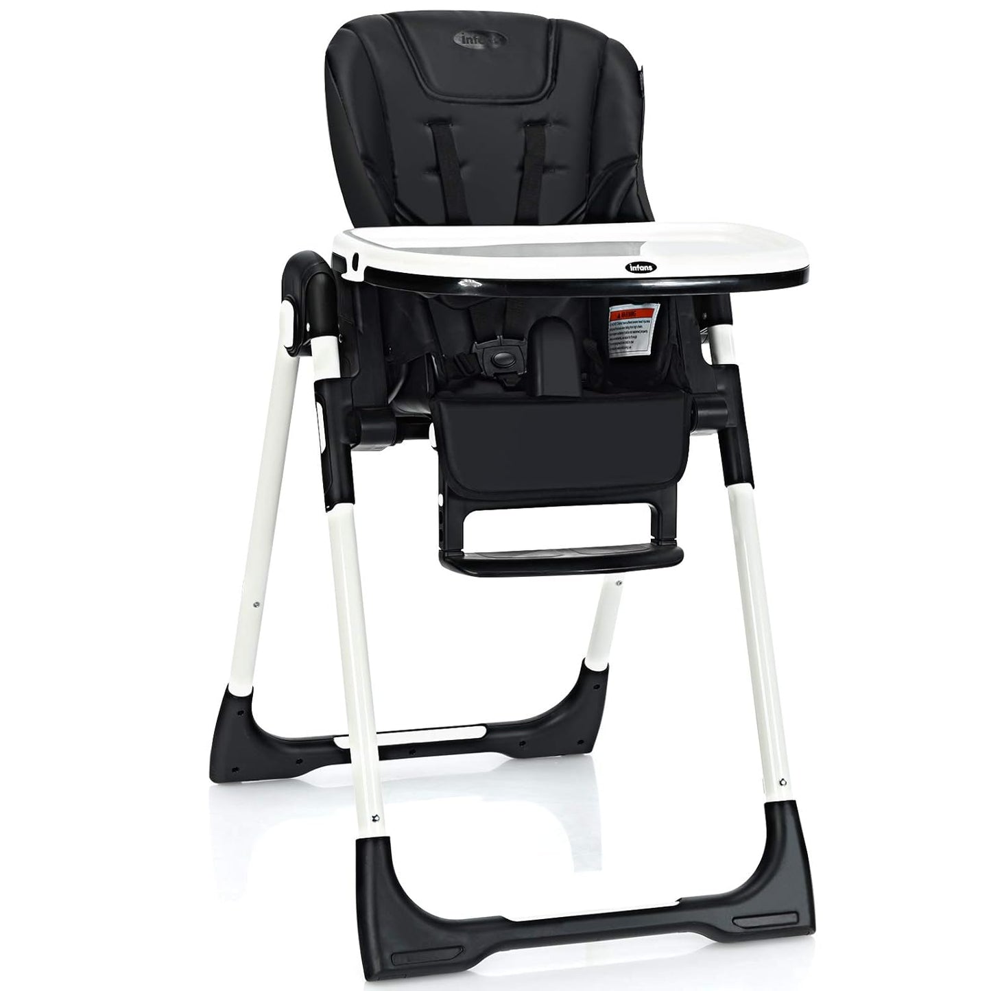 INFANS Foldable High Chair for Babies, Adjustable Everything, Easy to Clean