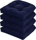 19x19 Outdoor Chair Cushions Set of 4 - Thick Tufted Patio Seat