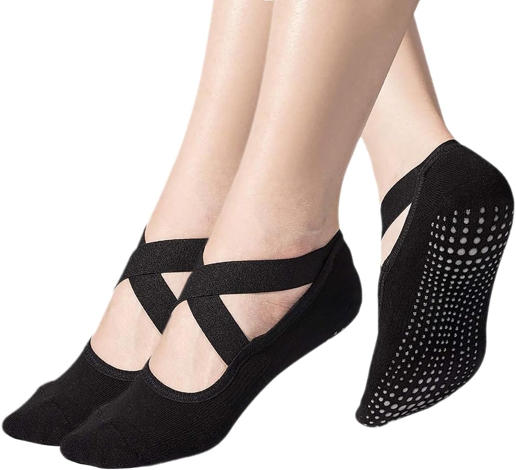 Toes&Feet Padded Non-Slip Yoga Socks