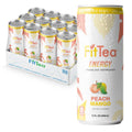 FitTea Healthy Energy Drink 12 Fl Oz Peach Mango - Sugar-Free Boost