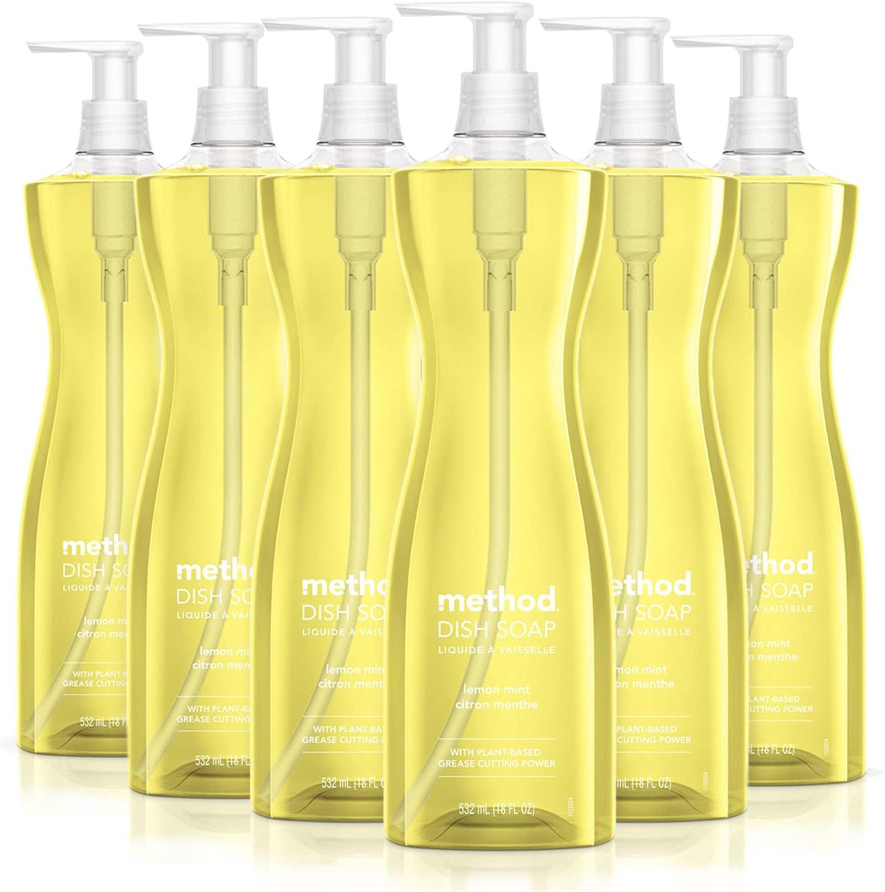 Method Gel Dish Soap Liquid, Lemon Mint, Biodegradable Formula