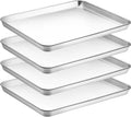 Stainless Steel Baking Sheet Set 16 x 12 in - Durable Mirror Finish
