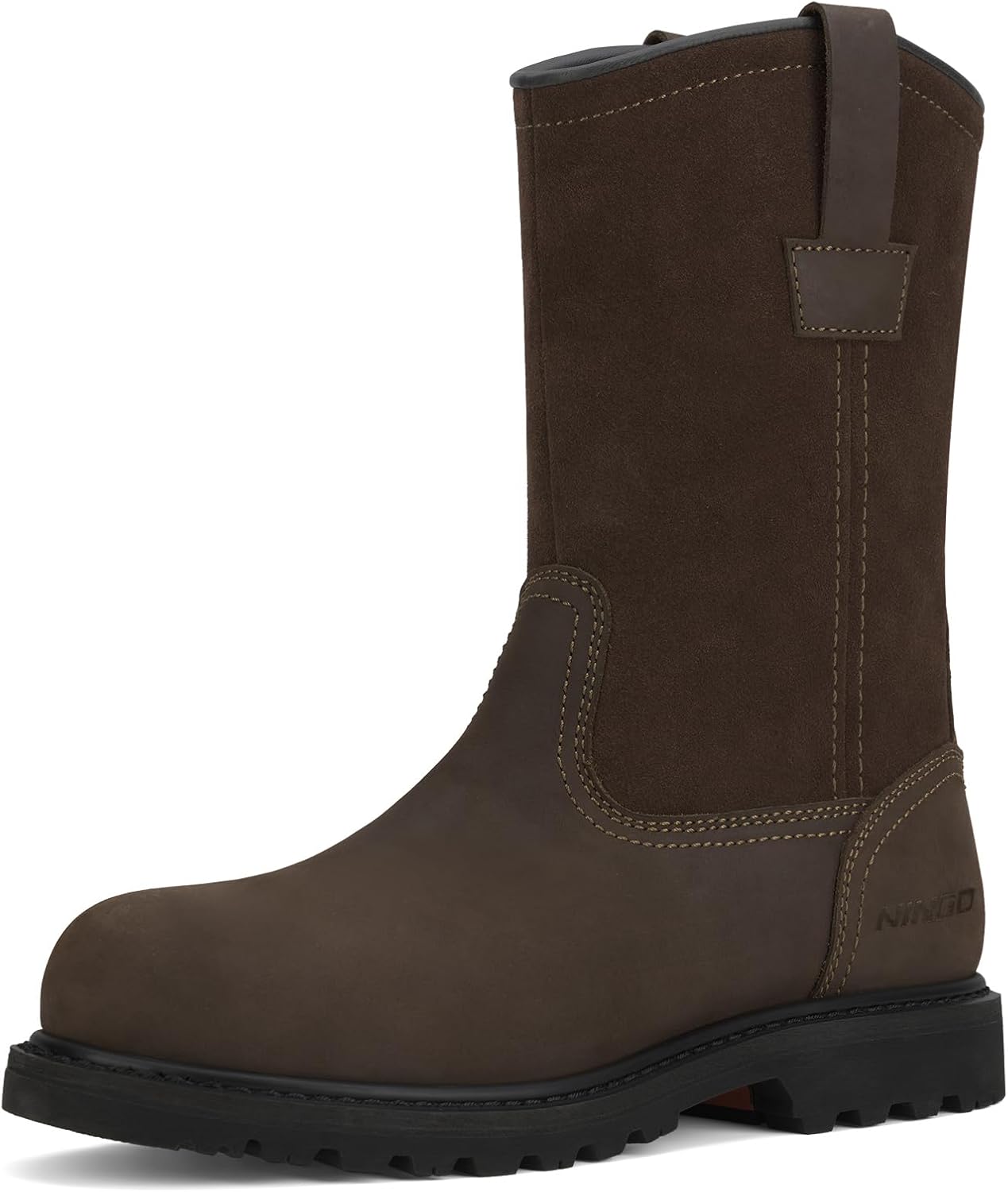 HISEA NINGO Mens Waterproof Wellington Work Boots for Comfort