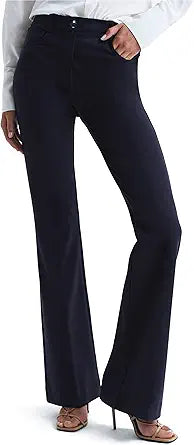 Houmous Women's Bootcut Dress Pants for Office and Casual Wear