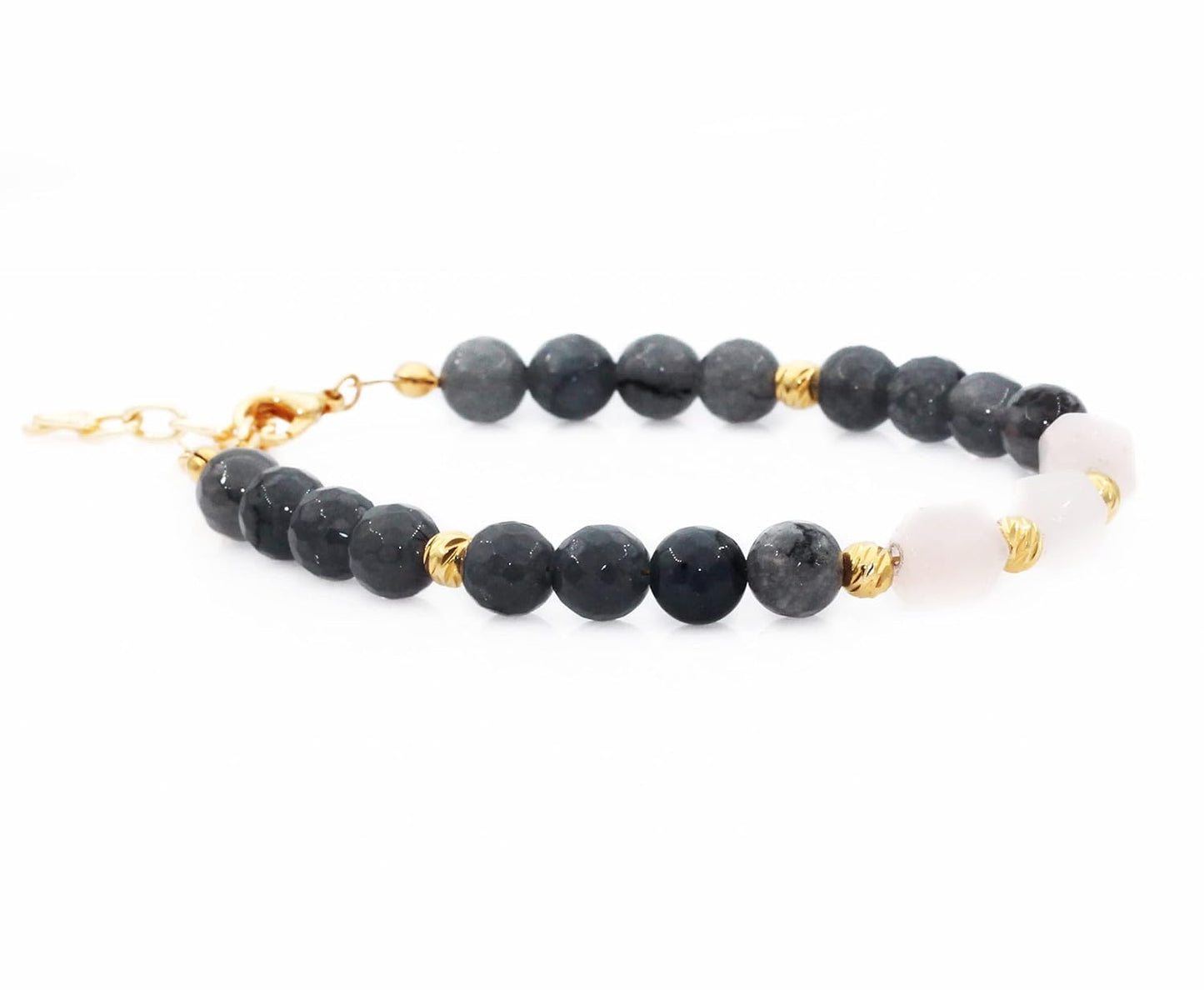 Gold Plated Natural Gemstone Bracelet - Healing Stones