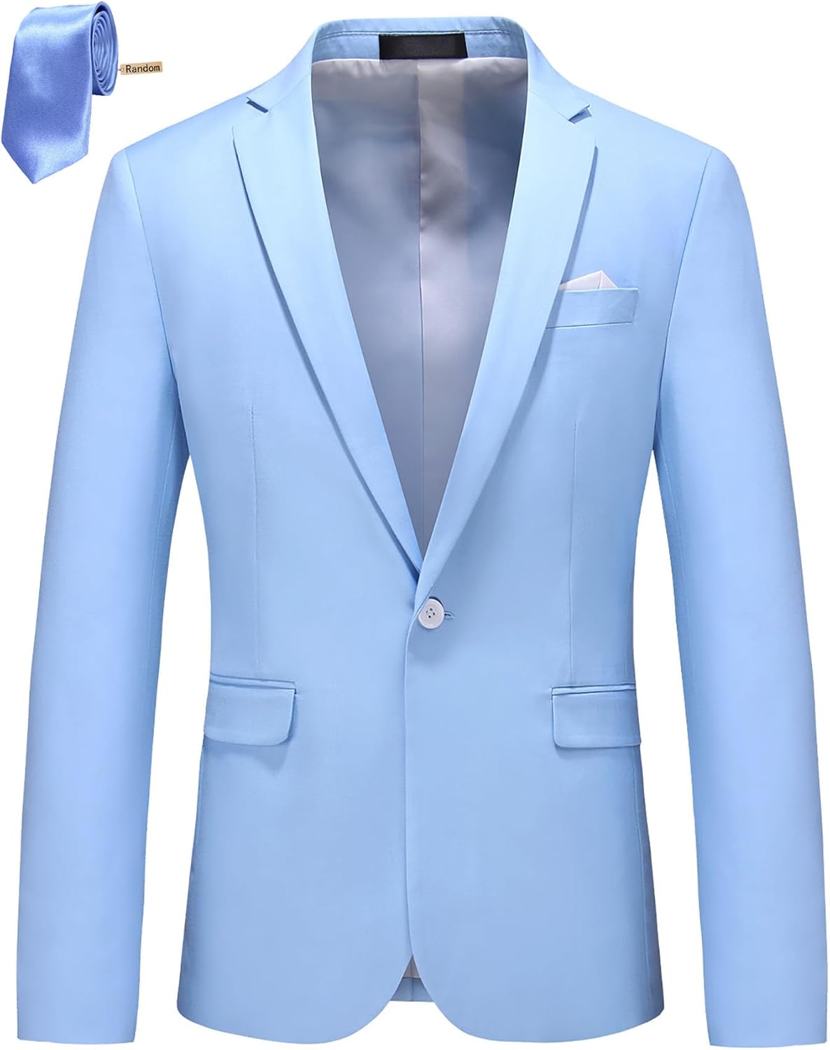 MOGU Blazer for Men - Casual Fit Jacket with One Button Style