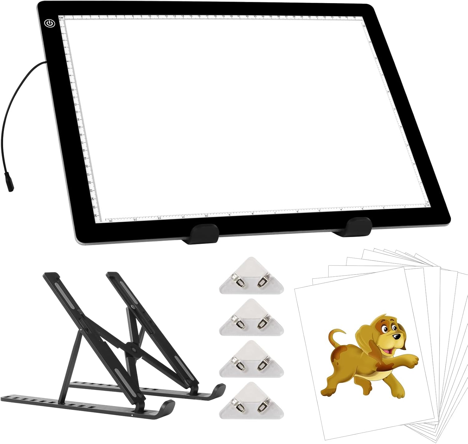 A3 LED Light Pad with Adjustable Stand for Tracing and Art