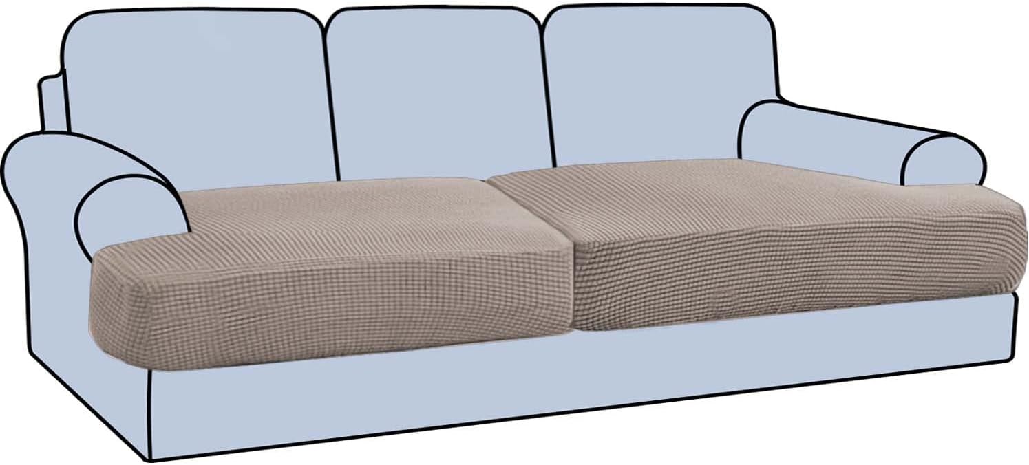 H.VERSAILTEX Stretch 2 Piece T Cushion Sofa Slipcovers Review