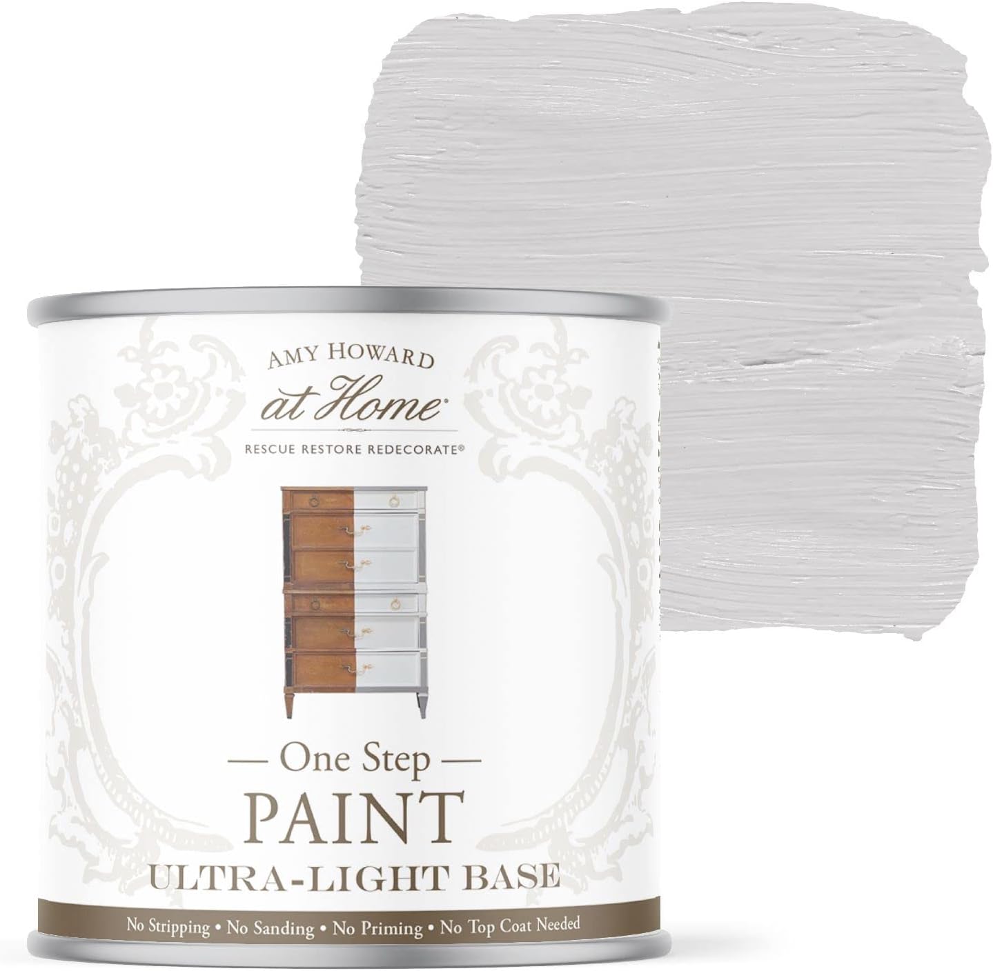 Chalk-Based One Step Paint for Furniture and Decor in Serengeti Gray