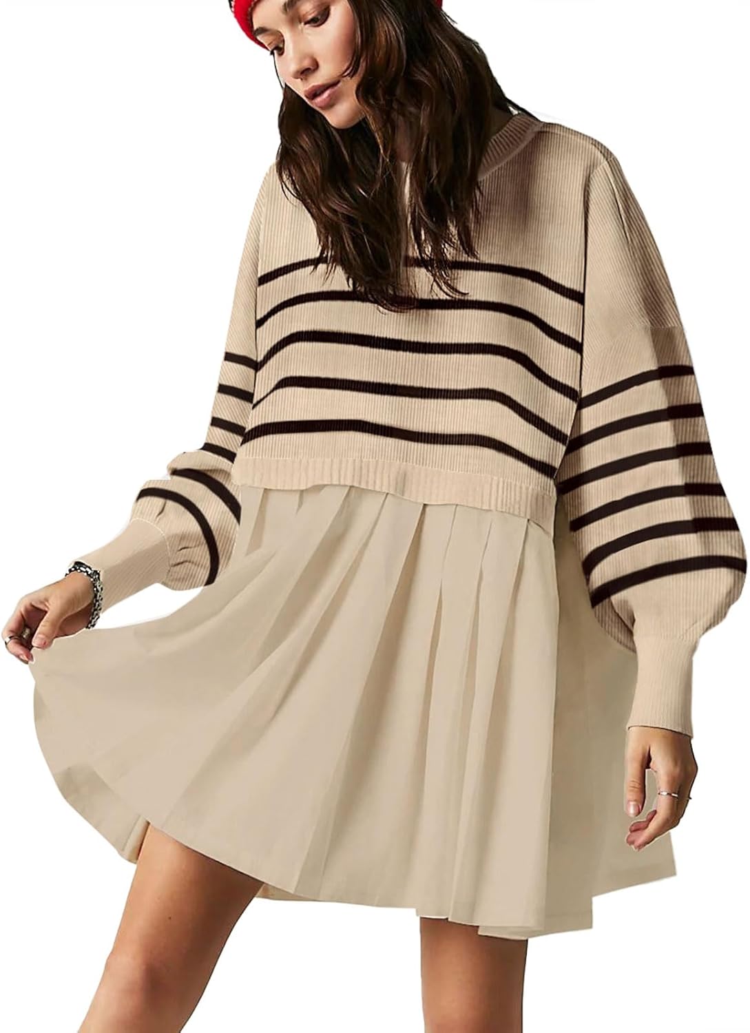 Womens Oversized Sweater Dress for Trendy Spring and Fall Wear