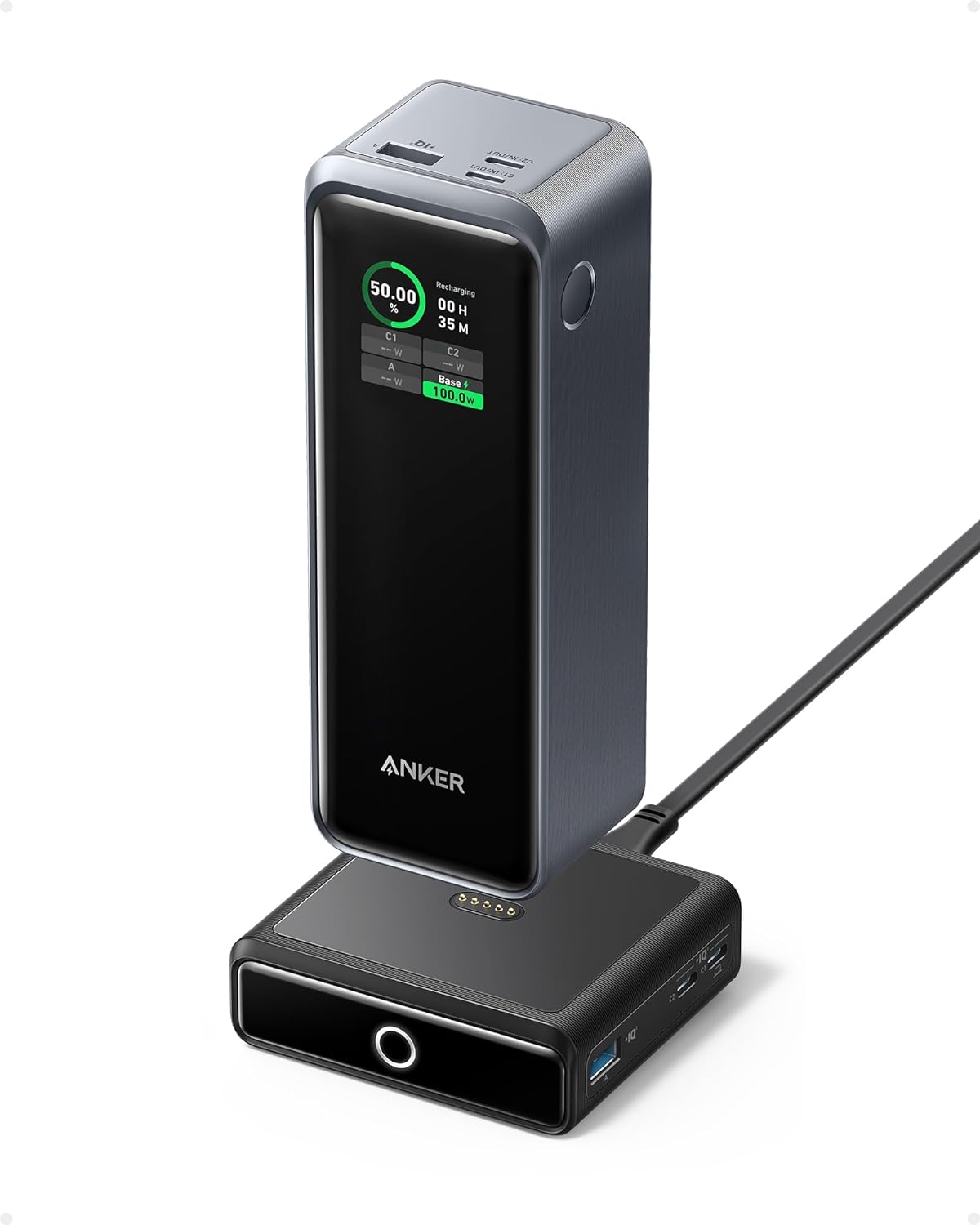Anker Prime 27,650mAh Portable Charger - Power Your Devices On-the-Go!