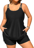 Tempt Me Plus Size Tankini Swimsuit - Flowy Two Piece Set