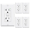 Outdoor GFCI Outlet 20 Amp Self-Test GFI Receptacle - Reliable Safety