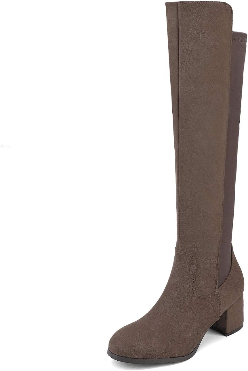 DREAM PAIRS Women's Knee High Stretchy Fashion Boots for Style