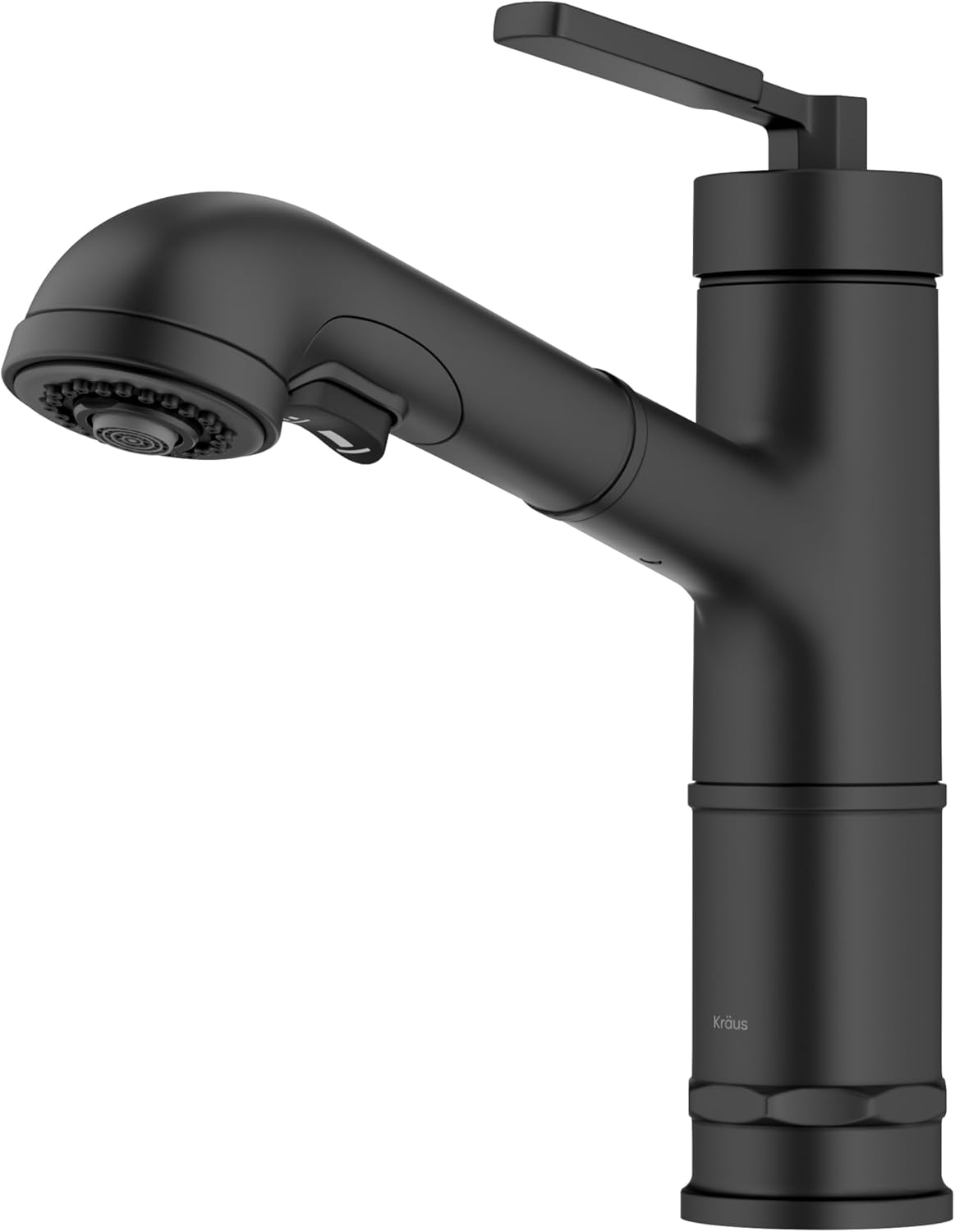 KRAUS Allyn Pull-Out Kitchen Faucet in Matte Black for Style