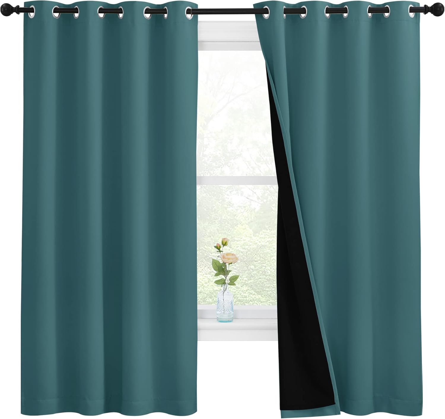 NICETOWN Blackout Curtain Panels for Nursery Room, 55in x 68in