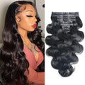 Seamless Clip in Hair Extensions for Natural Black Hair