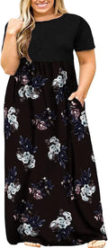 Plus Size Maxi Dress with Pockets - Comfortable Casual Summer Fit 35%