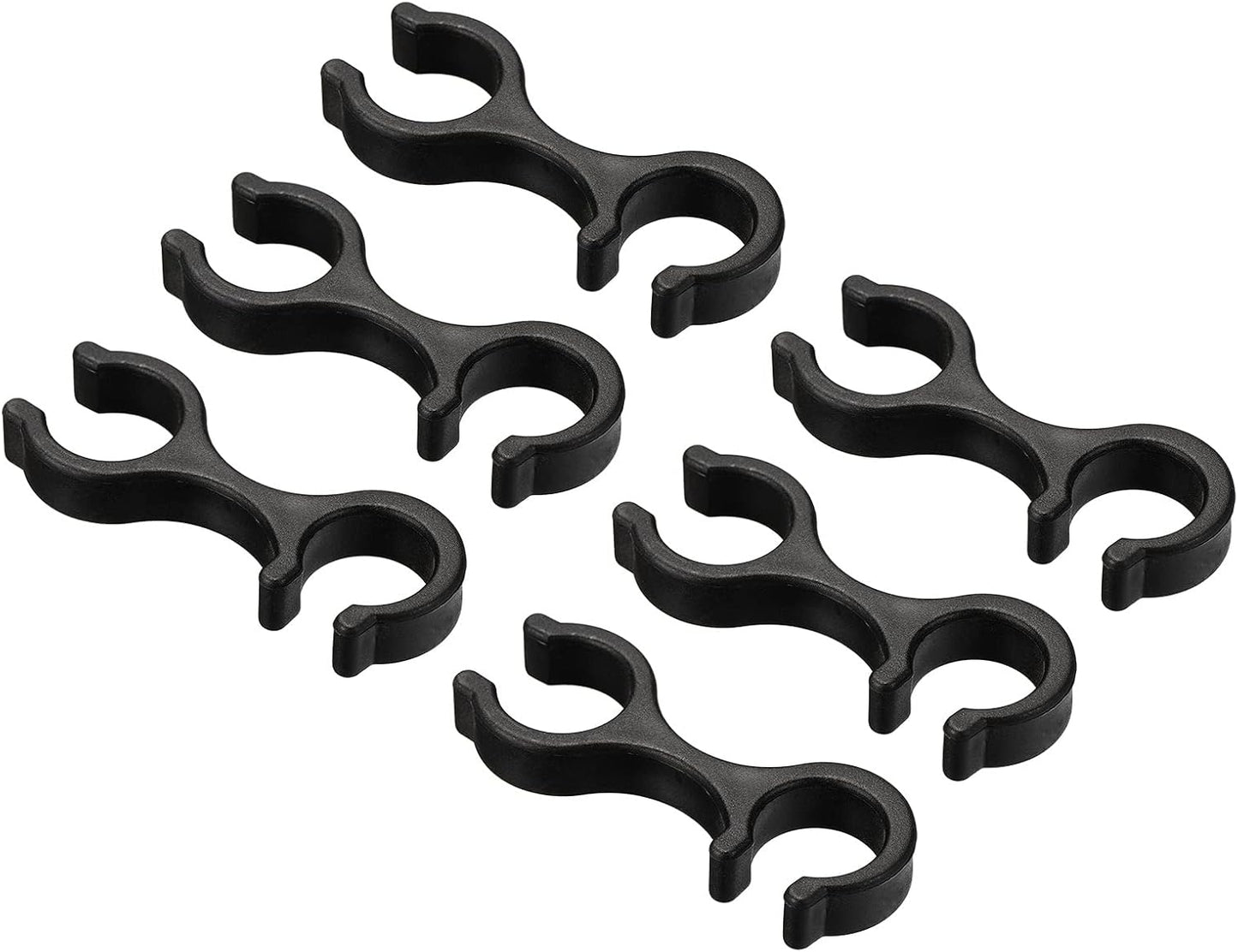 6Pcs PATIKIL Trekking Pole Clips - Secure Double Rod Connector